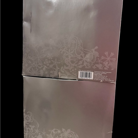 Christmas ornaments TARGET 2006  WHITE GLITTER SNOWFLAKE Glass 2 Boxes - Picture 4 of 7